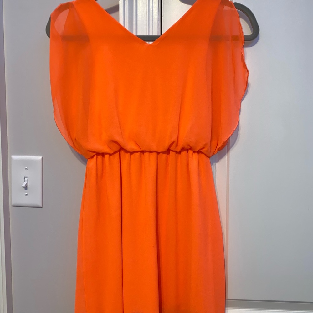 Bright orange / peach dress
